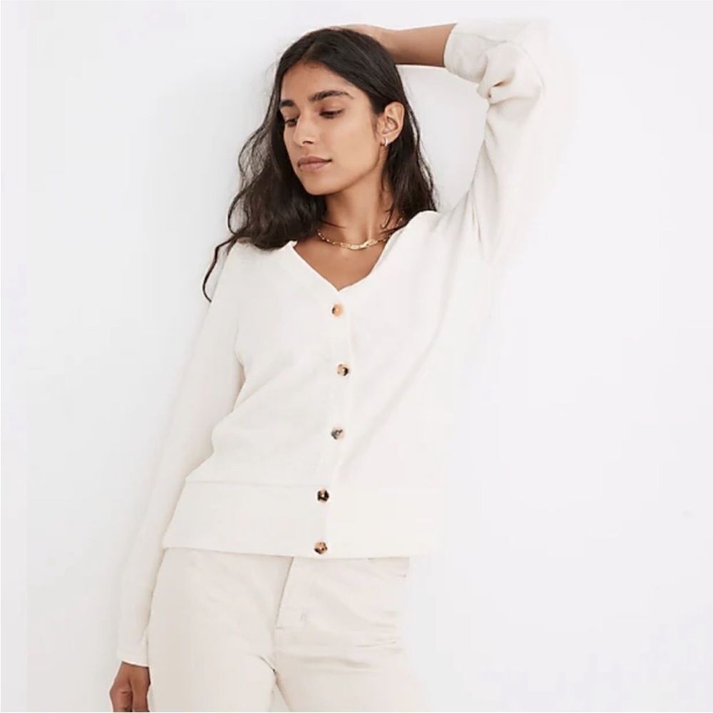 Madewell Pieced-Sleeve Cardigan Size XS